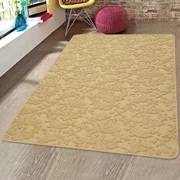 Saral Home Sirie Gold Microfibre Carpet - Set of 1-image-71