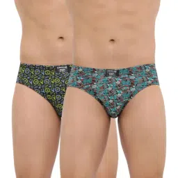 Dollar Bigboss Assorted Color Cotton Printed Briefs (Pack Of 2)-image-92