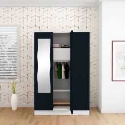 Godrej Interio Slimline 3-Door Steel Almirah, Pac Blue (1-Year Warranty, 1 Locker, 2 Drawers)-image-89