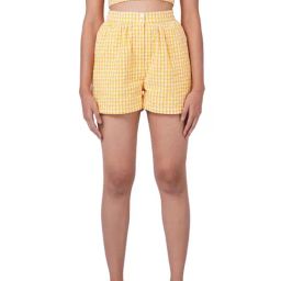 Only Yellow Checks Shorts-picture-20