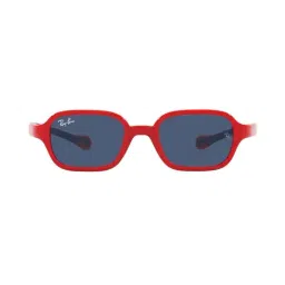 Ray-Ban 0RJ9074S Blue Rectangular Sunglasses - 41 mm - Kids-picture-6