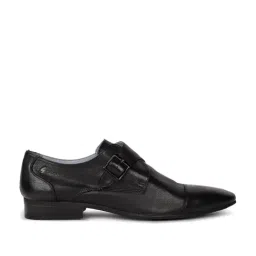 Gabicci Men's Jim Clark G Black Monk Shoes-image-52