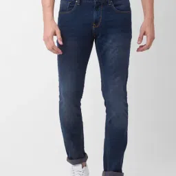 Spykar Blue Cotton Slim Fit Jeans-picture-49