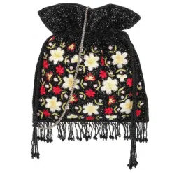 Cheemo Black Synthetic Potli-11