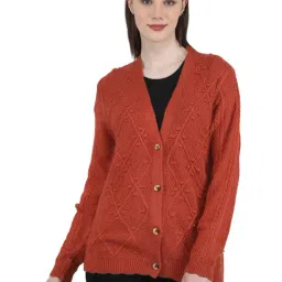 Monte Carlo Rust Self Design Cardigan-31