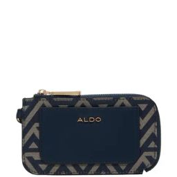 ALDO Navy Printed Small Card Holder-48