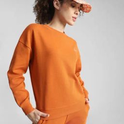 Only Orange Graphic Print Sweatshirt-image-74
