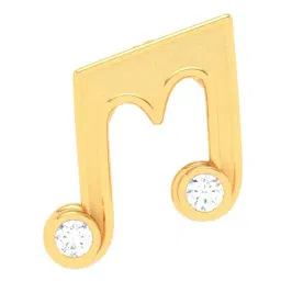P.C. Chandra Jewellers 22k Yellow Gold Musical Note 'm' Shape Pendant-image-15