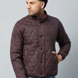 Club York Maroon Regular Fit Mock Collar Jacket-picture-19