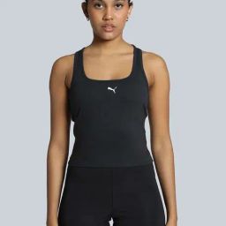Puma Black Skinny Sports Tank Top-picture-37