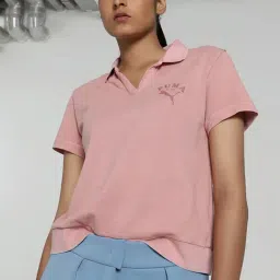 Puma Pink Cotton Printed Sports T-Shirt-image-18