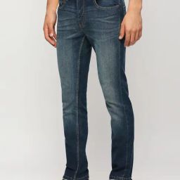Pepe Jeans Dark Indigo Blue Straight Fit Jeans-image-98