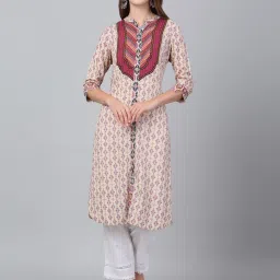 Cantabil Multi Rayon Regular Fit Print Kurti image 1