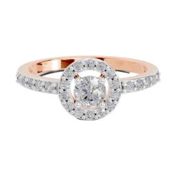 Sparkles Lab Grown Diamond 14k (585) Rose Gold Ring for Women-picture-8