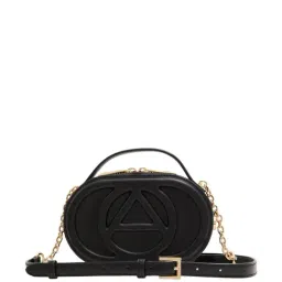 Aldo Black Textured Small Handbag-image-22