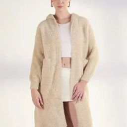 Showoff Beige Regular Fit Shrug-picture-21