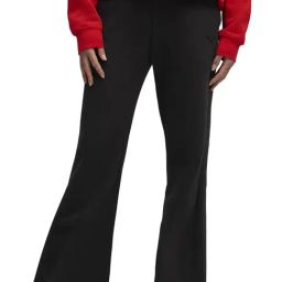 Puma Black High rise Relaxed Fit Straight Pants-image-33