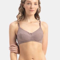 Jockey Deep Taupe Plain Bra-picture-17