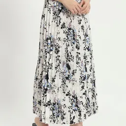 LookShine Women Floral Printed Flared A-Line Maxi Skirt-picture-18