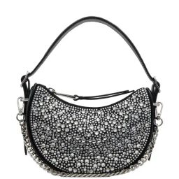 Aldo Black Embellished Small Handbag-35