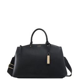 Aldo Black Solid Medium Handbag-image-75