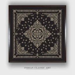 Indian Classic Art Multicolor Canvas Abstract Wall Art-image-66