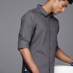 WROGN Men Slim Fit Pure Cotton Casual Shirt-image-98