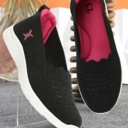 CL Sports by Carlton London Women's Black Walking Shoes-46