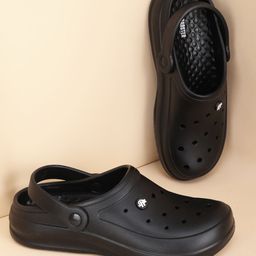 Roadster Nuo Men Black Clogs Flip Flops-picture-55