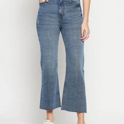 Madame Blue Cotton Relaxed Fit Solid Jeans-image-56