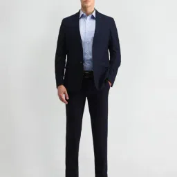 Arrow Blue Regular Fit Checks Two Piece Suit-picture-8
