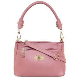 Esbeda Peach Solid Small Sling Handbag-36