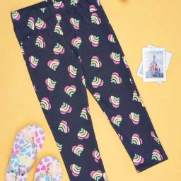 Pantaloons Junior Navy Cotton Printed Jeggings-picture-27
