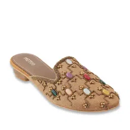 Metro Women's Antique Gold Mule Shoes-picture-45