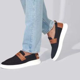 Neemans Men's Black Casual Loafers-image-83