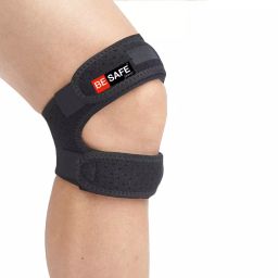 Besafe Forever Knee Strap Support Band for Pain Relief, Black, Single-12