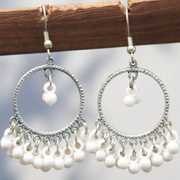 Creative Frogs White Alloy Earrings-58