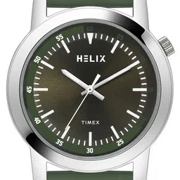 Helix Men Brass Dial & Straps Analogue Watch TW058HG01 image 2