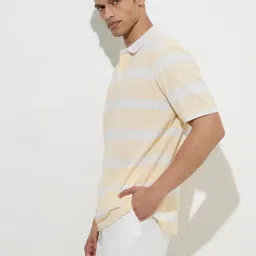 WES Casuals by Westside Yellow Relaxed-Fit Cotton-Blend Polo T-Shirt-picture-20