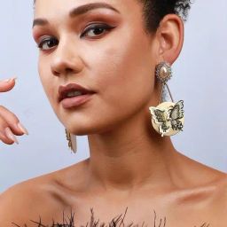 Sohi Fancy Fusion Statement Earrings image 3