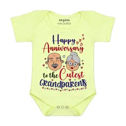 Arvesa Happy Anniversay GrandParents Printed Bodusuit-picture-34