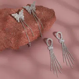 Sohi Fashionable Duo Glamorous Earrings-35