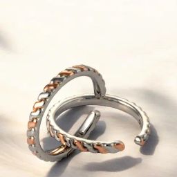 Rihi by P.C. Chandra Jewellers 925 Silver Dual Tone Elegant Toe Ring-image-86