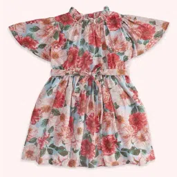 Pantaloons Junior Kids Multicolor Cotton Floral Print Frock Dress-picture-46