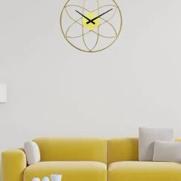 CHRONIKLE Round Gold Iron Wall Clock-30