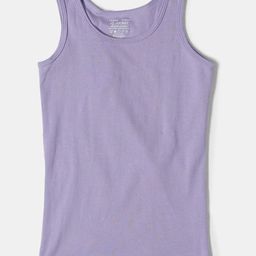 Jockey Girls Super Combed Cotton Rib Solid Round Neck Regular Straps Tank Top - SG02-image-49