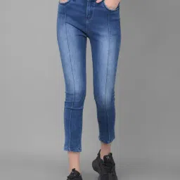 Crimsoune Club Dark Blue Skinny Fit Mid Rise Jeans-picture-12