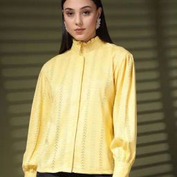 Melon By plusS Yellow Plain Shirt-picture-40
