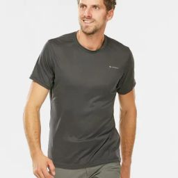 Quechua by Decathlon Carbon Grey Slim Fit Sports T-Shirt-image-76
