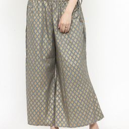 Varanga Grey Gold Printed Palazzo-picture-1